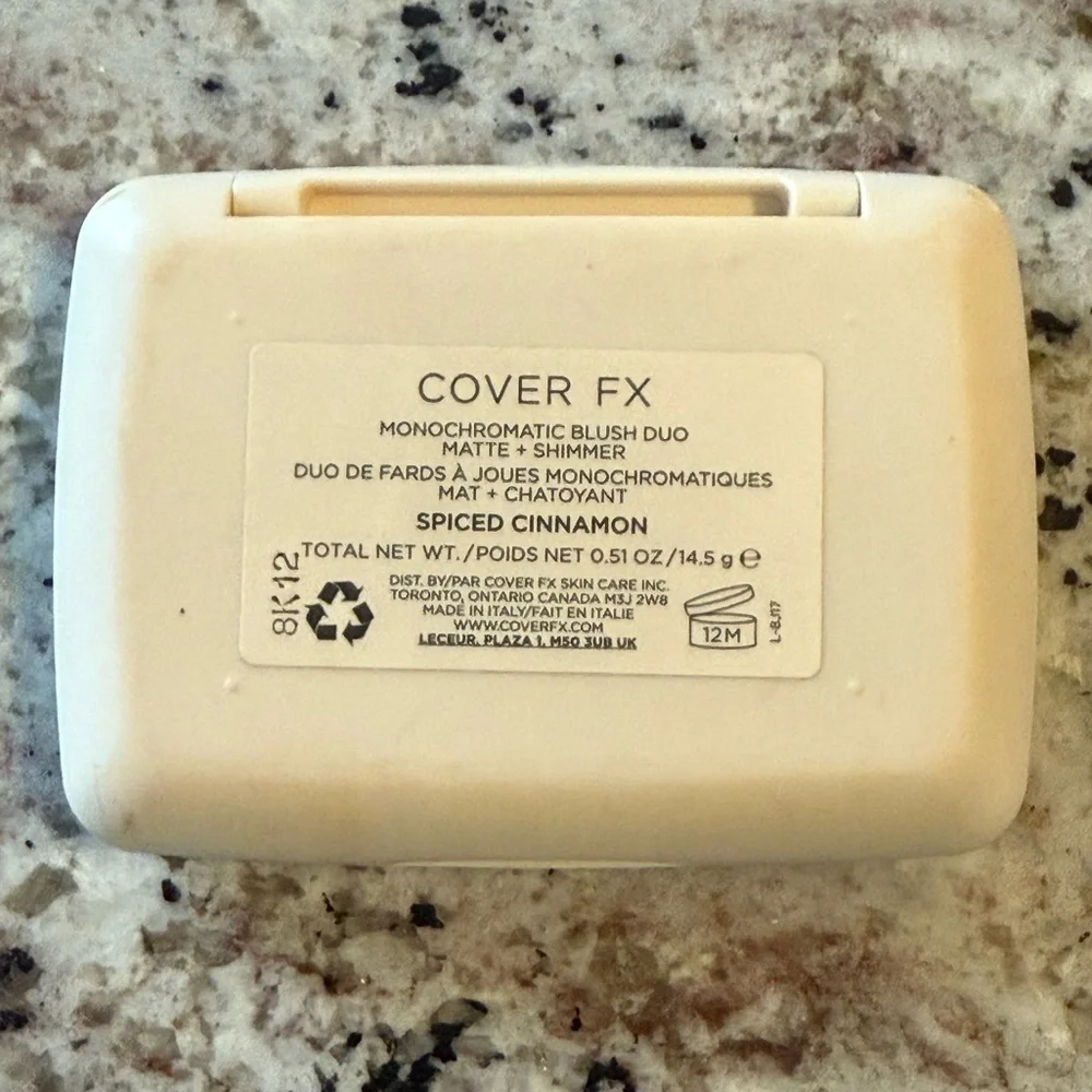 COVER FX monochromatic blush duo - spiced cinnamon
